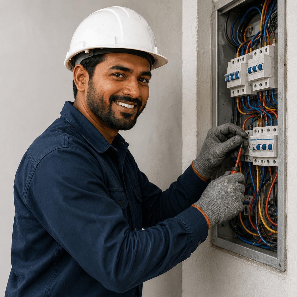 Electrician worker